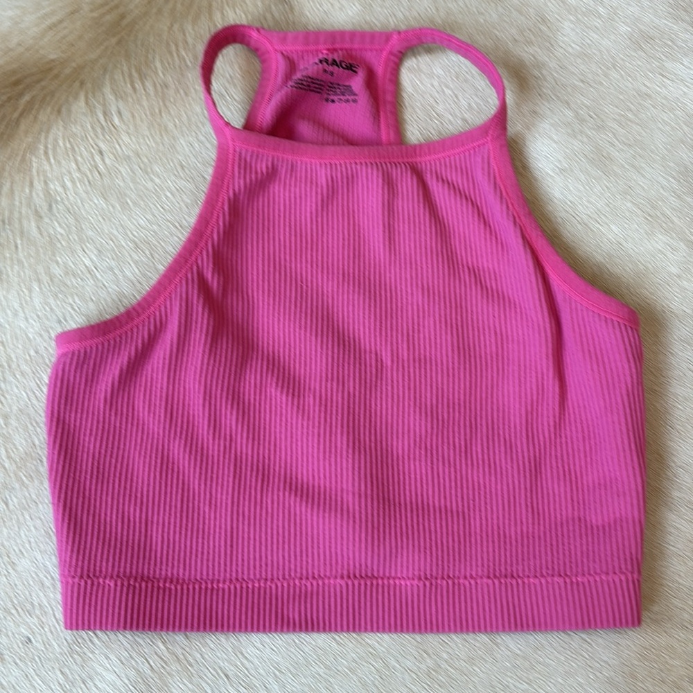 Hot Pink GARAGE Brand Brette / Crop Top